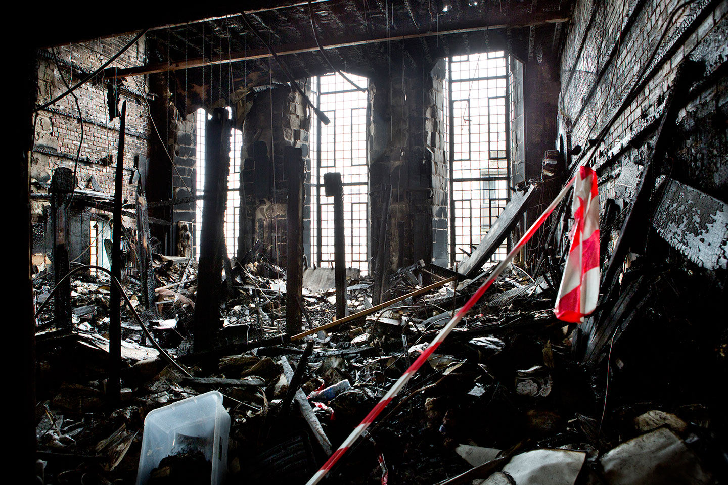 The Glasgow School of Art library before the fire of 23rd May 2013.